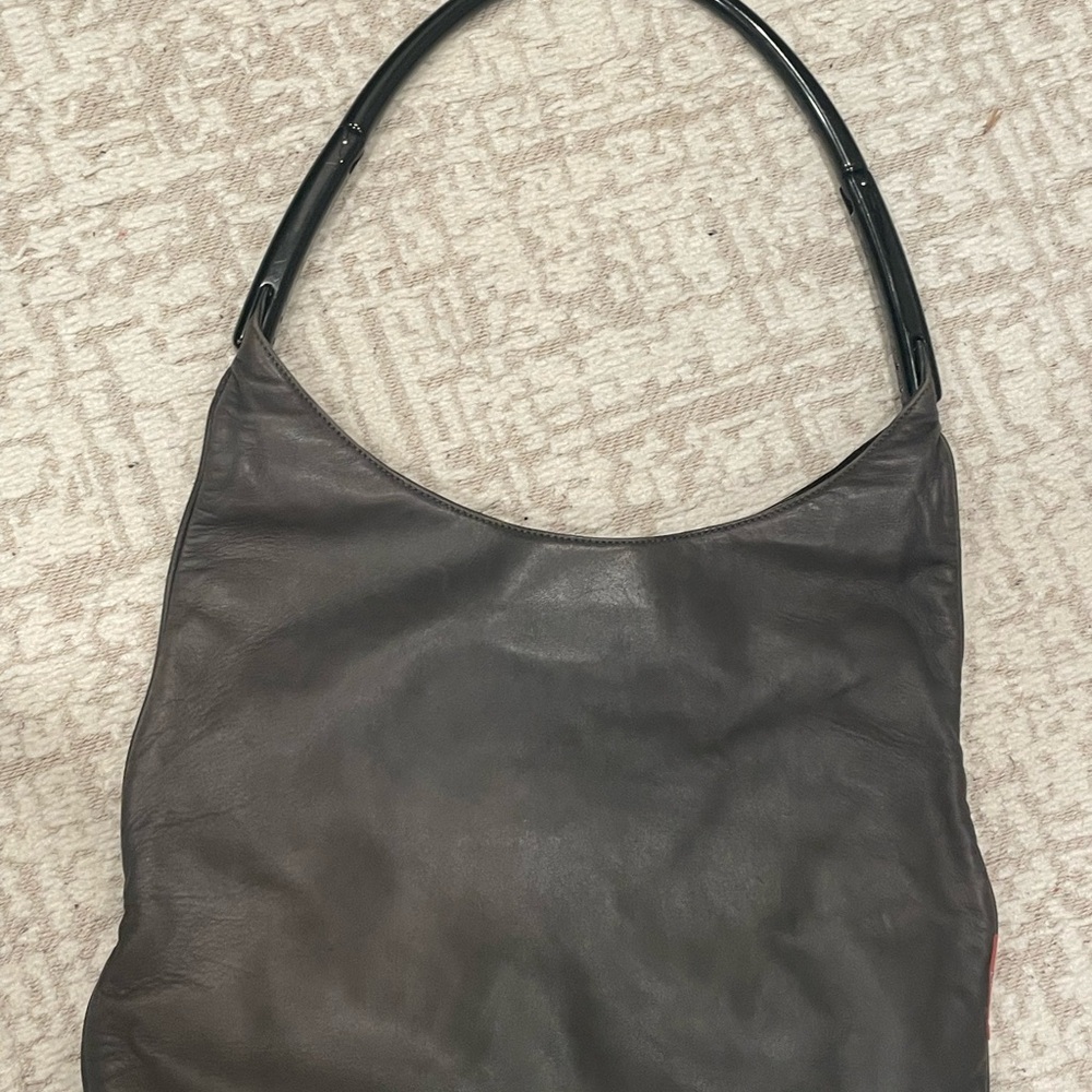 Prada Elegant gray Leather Women's Bag - Picture 10 of 15